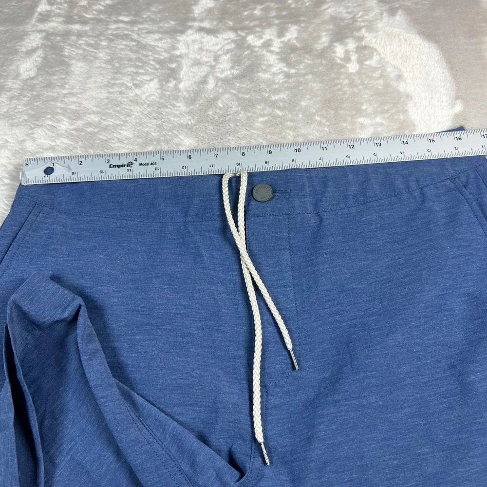 Faherty Men's 33 All Day Shorts Blue Hybrid Stretch MSC0007